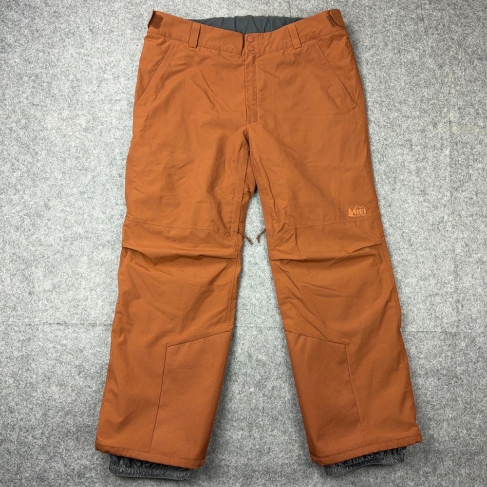 REI Co-op Snow Pants Mens XL Orange Powderbound Insulated Ski Winter Hiking
